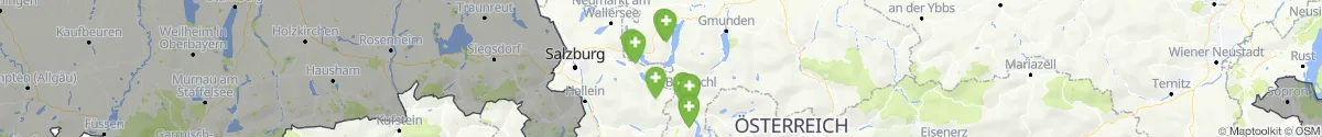 Kartenansicht für Apotheken-Notdienste in der Nähe von Sankt Wolfgang im Salzkammergut (Gmunden, Oberösterreich)
